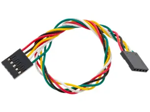 Jumper wire 5-pin dupont 200mm @ electrokit