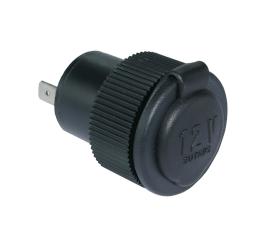 12V runt infällt cigg-uttag med tätt lock @ electrokit