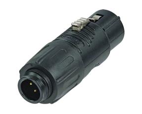 XLR-adapter 3-pol XLR hona till 3-pol XLR Mini hane @ electrokit