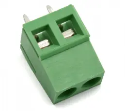 Skruvplint 5mm 2-pol 300V 20A @ electrokit