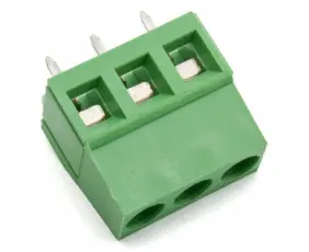 Screw terminal 5mm 3-pole 300V 20A @ electrokit
