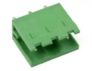 PCB stiftlist hane rak 5.08mm 3-pin 300V 10A @ electrokit