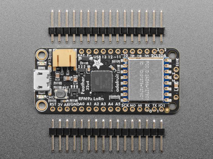 Adafruit Feather 32u4 - RFM95W 868 MHz @ electrokit (3 av 6)