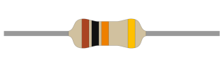 Resistor 1W 5% 10kohm (10k) @ electrokit