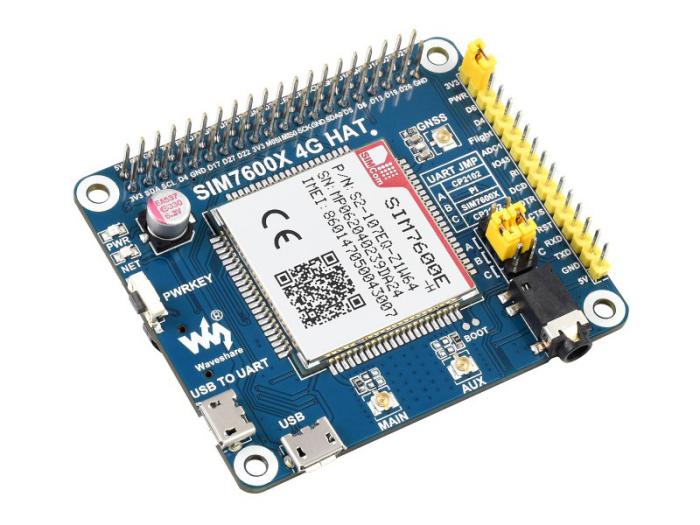 4G / GNSS HAT för Raspberry Pi SIM7600E-H @ electrokit (1 av 10)