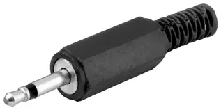 3.5mm hane 2-pol mono @ electrokit