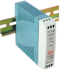 Switchat nätaggregat 5V 3A 15W DIN-skena MDR-20-5 @ electrokit