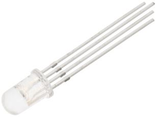 LED 5mm RGB klar CC @ electrokit