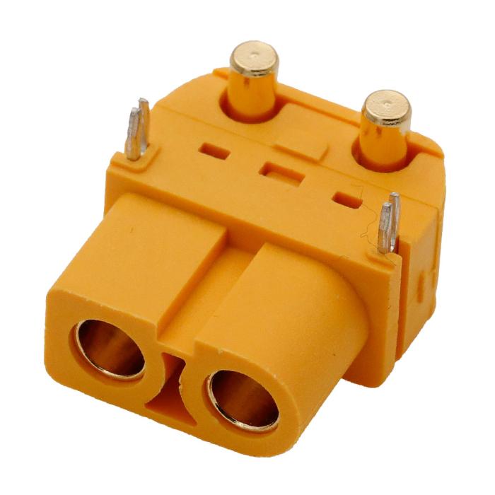 XT60 power connector 2-pin 30(60)A female PCB @ electrokit (1 of 1)