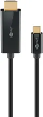 HDMI 2.0 till USB-C kabel (4K@60Hz) 2m svart @ electrokit