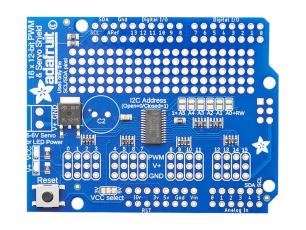 PWM servoshield 16 kanaler I2C för Arduino Uno R3/R4 @ electrokit