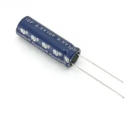 DL-capacitor 10F 2.5V ø10x31.5mm @ electrokit