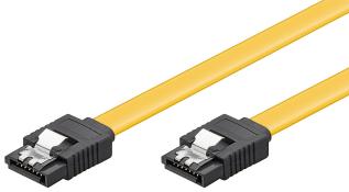 SATA-kabel 6Gbps med lås 0.7m @ electrokit