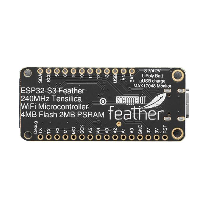 ESP32-S3 Adafruit Feather 4MB med 2MB PSRAM och Qwiic @ electrokit (2 av 6)