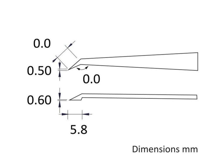 Pincett 110mm kolfiber ESD 130°C @ electrokit (3 av 3)