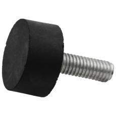 Ställbar gummifot M6 ø20x10mm @ electrokit
