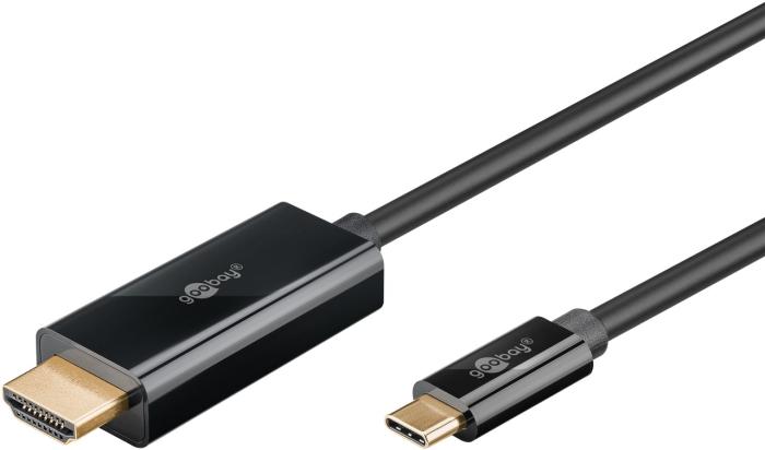 HDMI 2.0 till USB-C kabel (4K@60Hz) 2m svart @ electrokit (2 av 2)