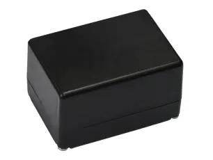 Apparatlåda 72x50x42mm svart @ electrokit