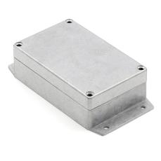 Aluminium enclosure die-cast flange 125x80x40mm IP67 @ electrokit