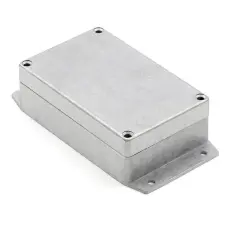 Aluminiuml&aring;da gjuten med fl&auml;ns 125x80x40mm IP67 @ electrokit