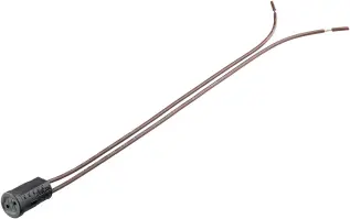 Socket G4 with open end cable @ electrokit