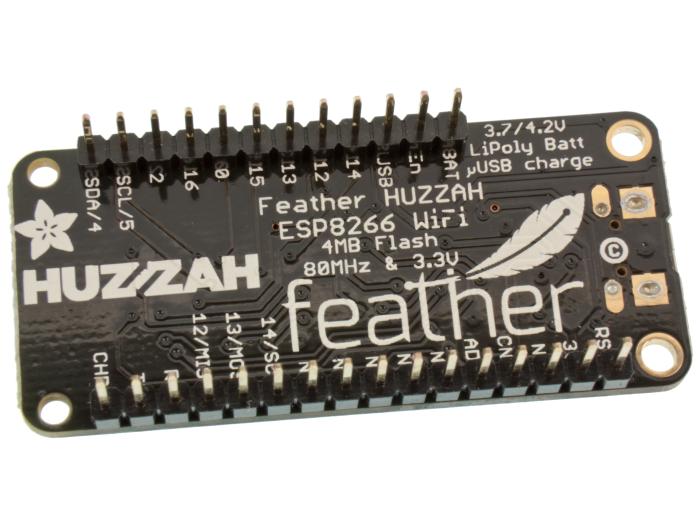 ESP32-WROOM32E Adafruit Feather HUZZAH (header) @ electrokit (2 of 2)