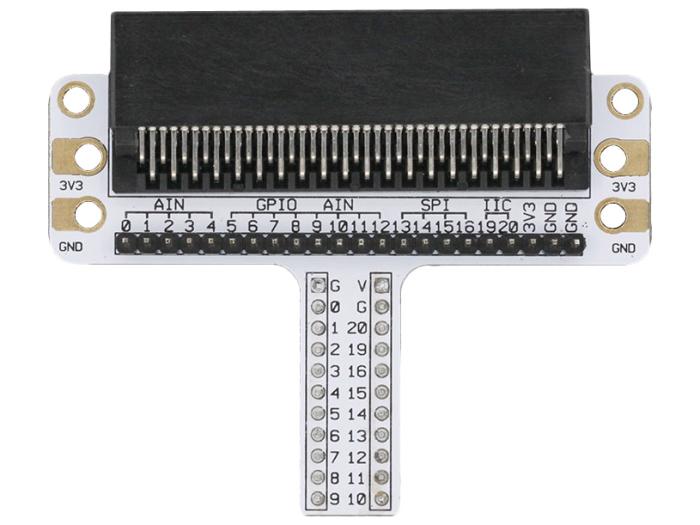 Adapterkort BBC micro:bit till kopplingsdäck @ electrokit (1 av 2)