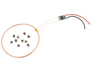 Trådlösa lysdioder 10st med spole @ electrokit