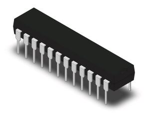 MAX7219 DIP-24N Ser. Interf, 8-Digit LED Display Driver @ electrokit