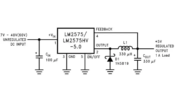 LM2575 TO-220-5 Switch regulator 12V 1A @ electrokit (3 of 3)