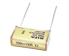 RC-filter 100nF + 100ohm PMR 209 @ electrokit
