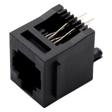 Modular jack 6P4C - RJ11 PCB @ electrokit