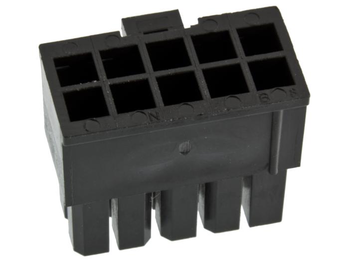 Contact housing Micro-Fit Female 2x5p 3mm @ electrokit (2 of 2)