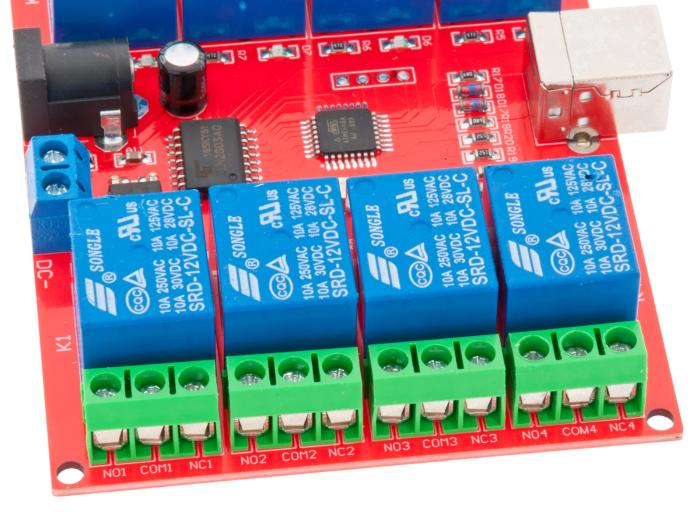 Reläkort x8 12V USB @ electrokit (4 av 4)