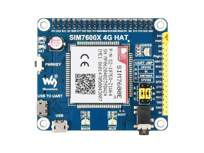 4G / GNSS HAT för Raspberry Pi SIM7600E-H @ electrokit (3 av 10)
