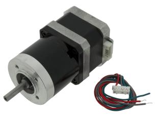 Stegmotor NEMA17 1.8° 0.28Nm med planetväxel 4:1 @ electrokit