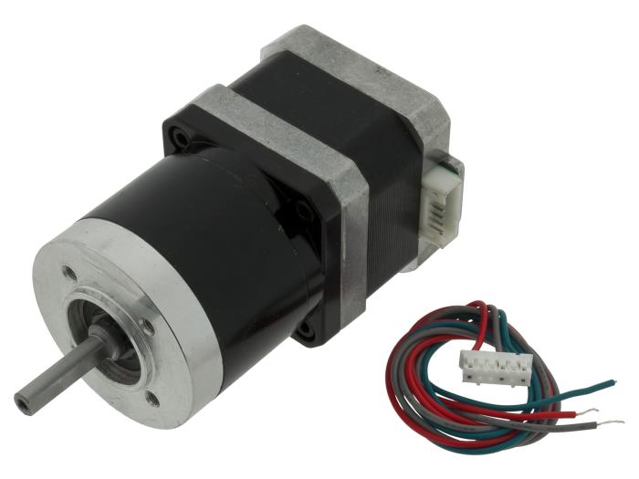 Stegmotor NEMA17 1.8° 0.28Nm med planetväxel 4:1 @ electrokit (1 av 3)