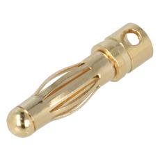 Banana plug 4mm male 32A(70A) gold @ electrokit