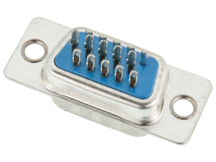 D-SUB 15 pol HD hane @ electrokit (2 av 2)