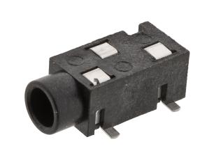 3.5mm female 3-pin stereo SMD @ electrokit