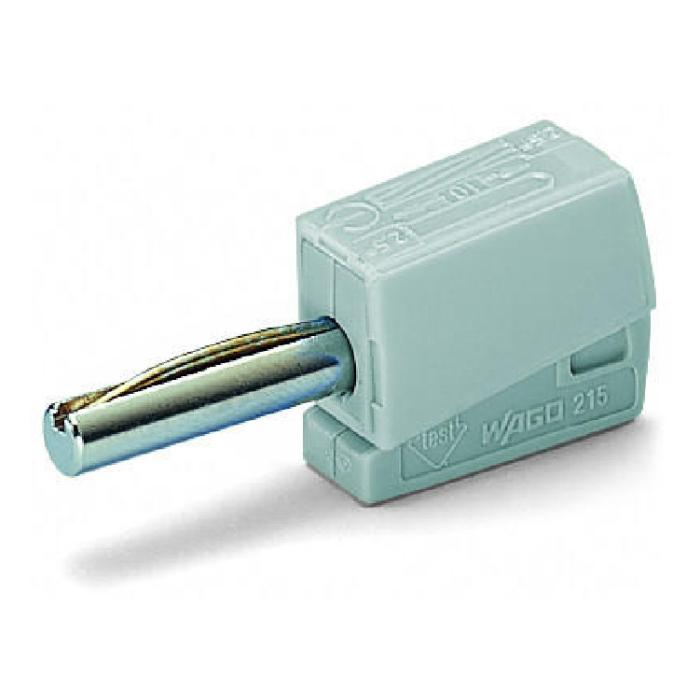 Banana plug quick 4mm male 20A grey @ electrokit (1 of 1)