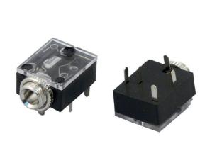 3.5mm hona 3-pol stereo chassi PCB @ electrokit
