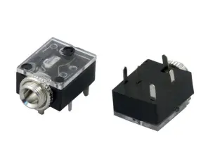 3.5mm hona 3-pol stereo chassi PCB @ electrokit