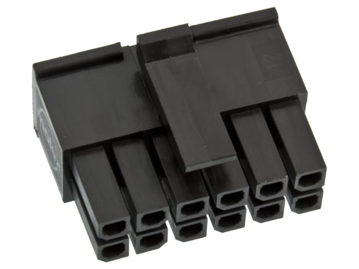 Contact housing Micro-Fit Female 2x6p 3mm @ electrokit (1 of 2)