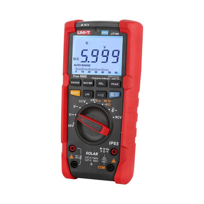 Digital Multimeter Solar Pro 1700VDC UNI-T UT196 @ electrokit (2 av 6)