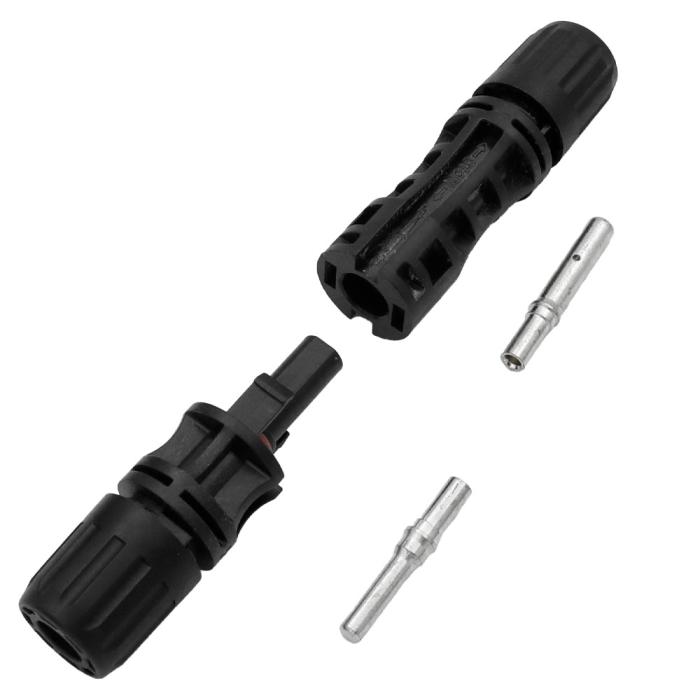 MC4 kontakter 2.5-10mm2 50A - Par för crimpning @ electrokit (1 av 1)
