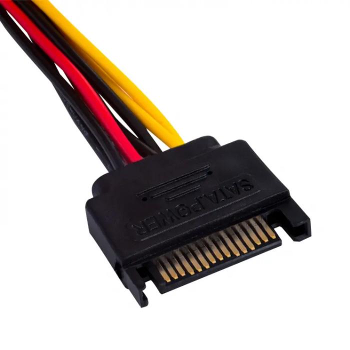 Adapterkabel 15-pin SATA power till 15-pin SATA power + MOLEX 4-pin @ electrokit (3 av 5)