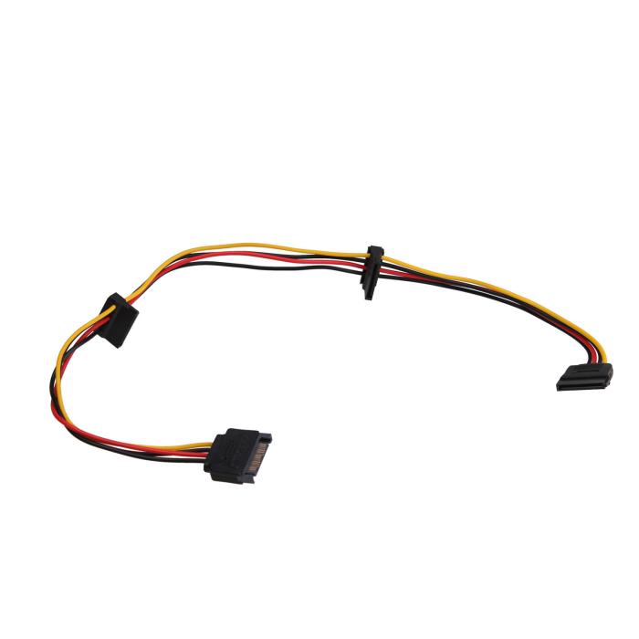 Splitter cable SATA power 15-pin male to 3x female @ electrokit (3 of 3)