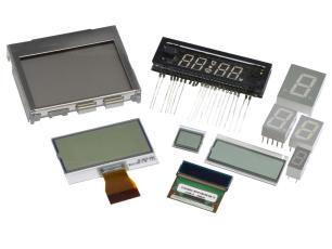 LED & LCD displays approx. 10 pcs - mixed models @ electrokit