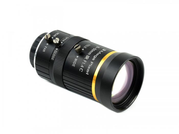 8-50mm zoom lens for Raspberry Pi cameras C-mount @ electrokit (2 of 7)